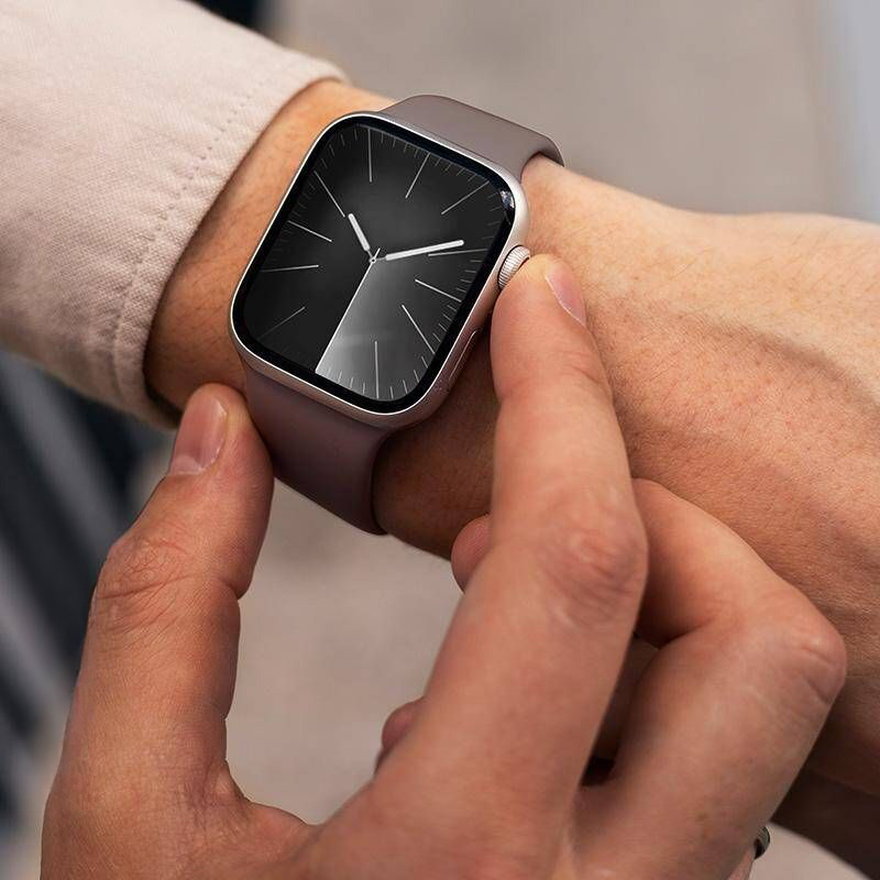 Pasek Crong Sport Liquid Band do Apple Watch 41/40/38 mm, brązowy